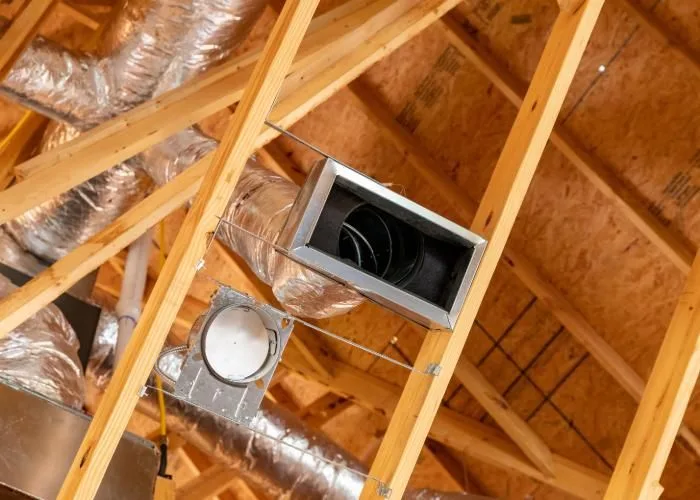 air conditioner vents in new home construction - Hunting Beach, CA