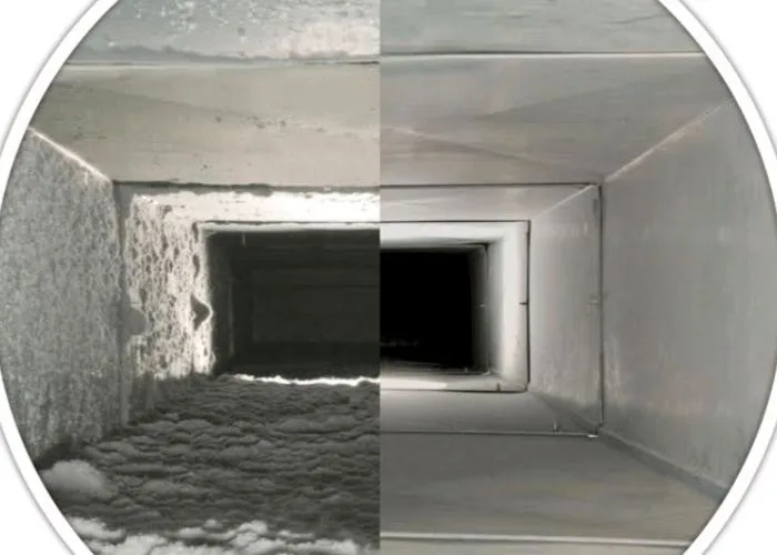 hunting beach before and after air duct cleaning
