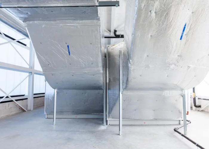 exterior of air ducts