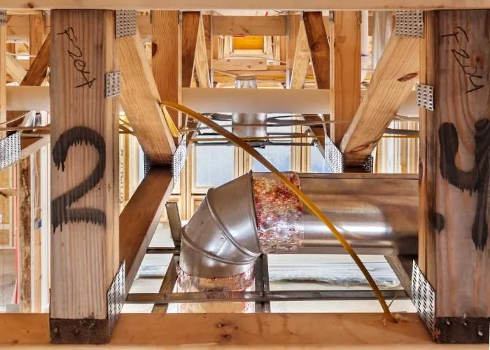 hvac pipes in attic orange county